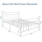 Metal Bed Frame, Modern Platform Bed Frame with Headboard and Footboard, No Box Spring Needed