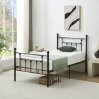 Metal Bed Frame, Modern Platform Bed Frame with Headboard and Footboard, No Box Spring Needed