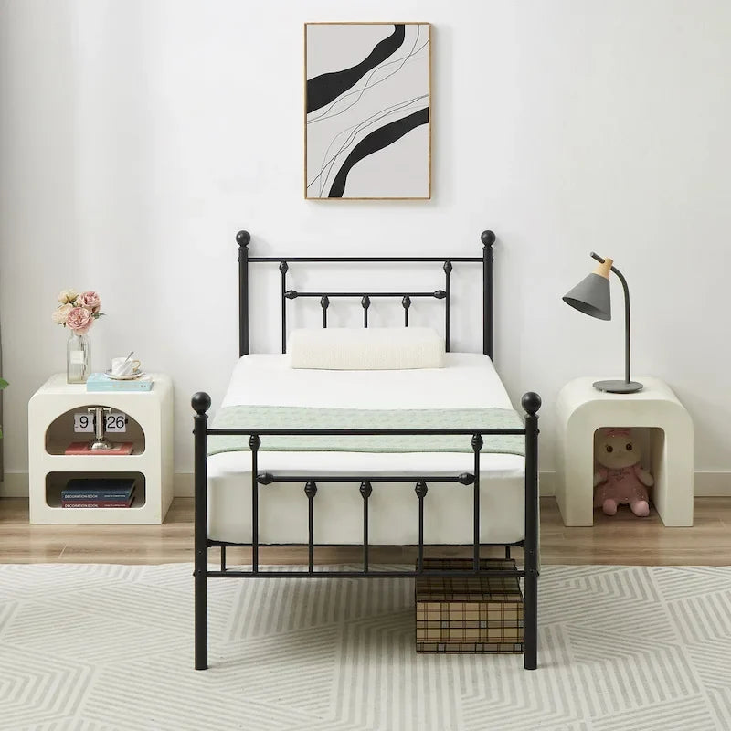 Metal Bed Frame, Modern Platform Bed Frame with Headboard and Footboard, No Box Spring Needed