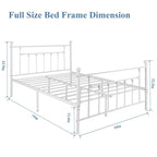 Metal Bed Frame, Modern Platform Bed Frame with Headboard and Footboard, No Box Spring Needed
