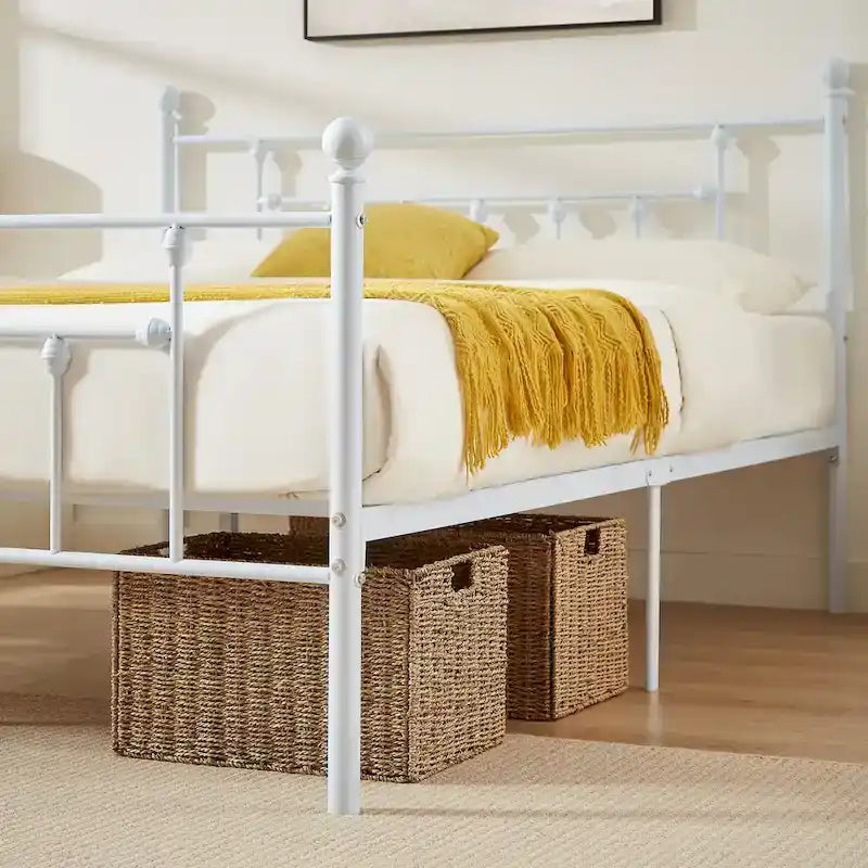 Metal Bed Frame, Modern Platform Bed Frame with Headboard and Footboard, No Box Spring Needed