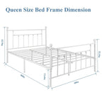 Metal Bed Frame, Modern Platform Bed Frame with Headboard and Footboard, No Box Spring Needed
