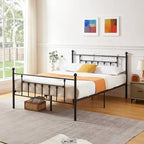 Metal Bed Frame, Modern Platform Bed Frame with Headboard and Footboard, No Box Spring Needed