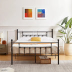 Metal Bed Frame, Modern Platform Bed Frame with Headboard and Footboard, No Box Spring Needed
