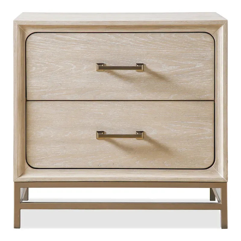 Drayden Transitional Oak Solid Wood 3-Piece Chest and 2 Nightstand Bedroom Set