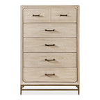 Drayden Transitional Oak Solid Wood 3-Piece Chest and 2 Nightstand Bedroom Set