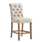 Benchwright Premium Tufted Rolled Back Counter/ Bar Height Stools (Set of 2) by iNSPIRE Q Artisan