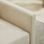 Square Upholstered Swivel Accent Chair