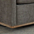 Square Upholstered Swivel Accent Chair