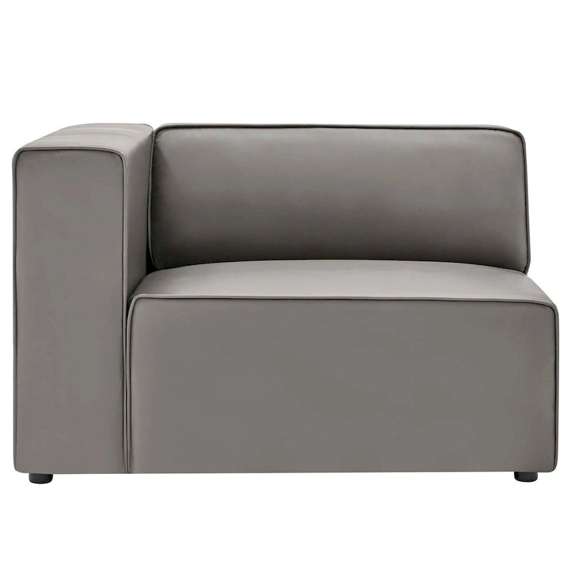 Mingle Vegan Leather 7-Piece Sectional Sofa