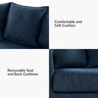 Gottfried 80 Slipcovered Sofa with Removable Cushions by HULALA HOME