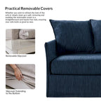 Gottfried 80 Slipcovered Sofa with Removable Cushions by HULALA HOME