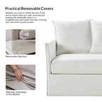 Gottfried 80 Slipcovered Sofa with Removable Cushions by HULALA HOME