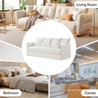 Gottfried 80 Slipcovered Sofa with Removable Cushions by HULALA HOME