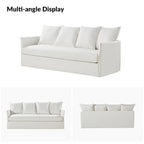 Gottfried 80 Slipcovered Sofa with Removable Cushions by HULALA HOME
