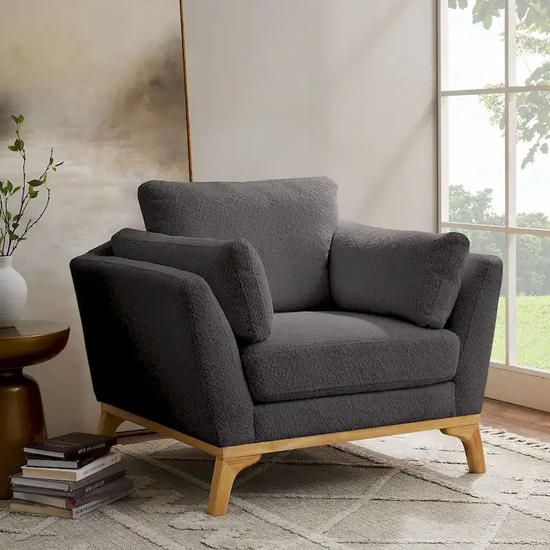 VANOMi 41.7 Modern Flared Arm Accent Chair