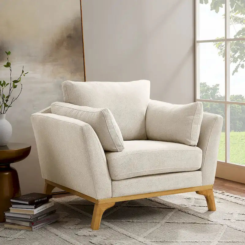 VANOMi 41.7 Modern Flared Arm Accent Chair