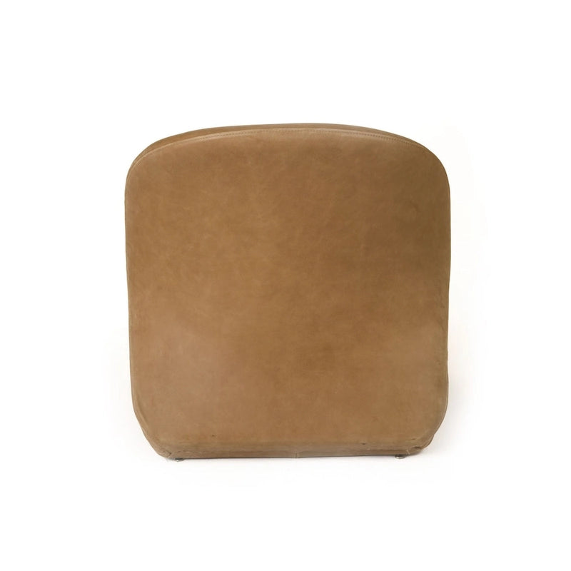 Brown Leather Accent Chair