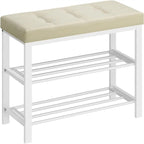 Entryway Bench with Cushion - 12.2D x 31.9W x 19.3H