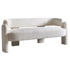 75.59 Wide Boucle Upholstery Modern Sofa for Living Room Beige