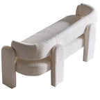 75.59 Wide Boucle Upholstery Modern Sofa for Living Room Beige
