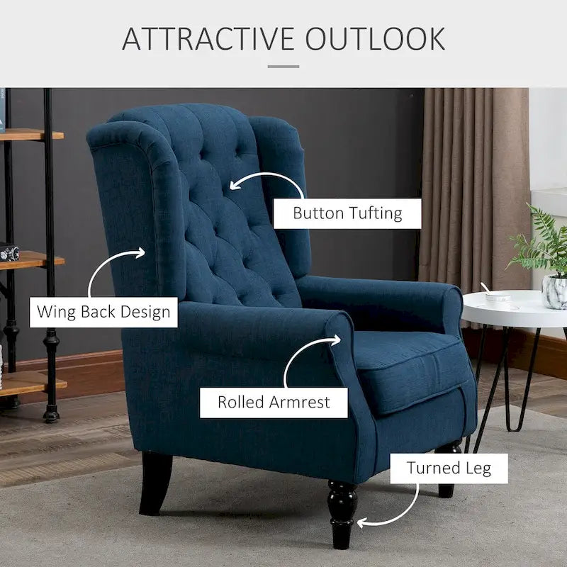 Accent Chair with High Wingback