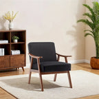 Mid-Century Modern Chair,Living Room Chair with Solid Wood Frame