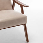 Mid-Century Modern Chair,Living Room Chair with Solid Wood Frame