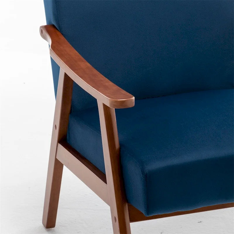 Mid-Century Modern Chair,Living Room Chair with Solid Wood Frame