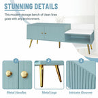 Modern Shoe Storage Bench with Hidden Compartment and Upholstered Cushion