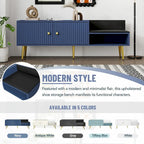 Modern Shoe Storage Bench with Hidden Compartment and Upholstered Cushion