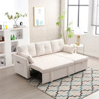 L Shaped Modular Sectional Sofa w/ Reversible Chaise and Storage Seat