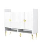 Shoe Cabinet with Doors, 11-Tier Shoe Storage Cabinet with Adjustable Shelves, Modern Wooden Shoes Shoe Storage Organizer