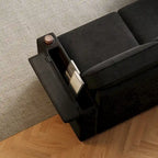 2 in 1 Pull Out Sofa Bed with Storage and Charging Port