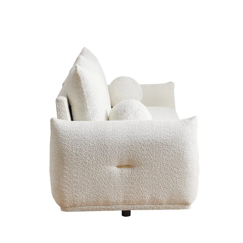 Lamb's wool 2-seater sofa