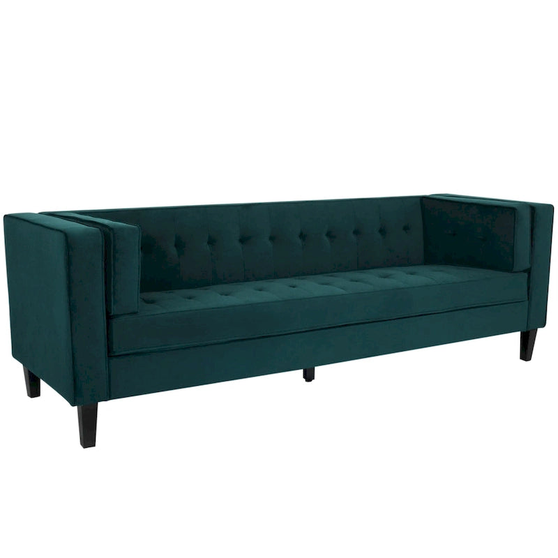Viola Velvet Cushion 3-Seater Sofa Couch