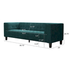 Viola Velvet Cushion 3-Seater Sofa Couch