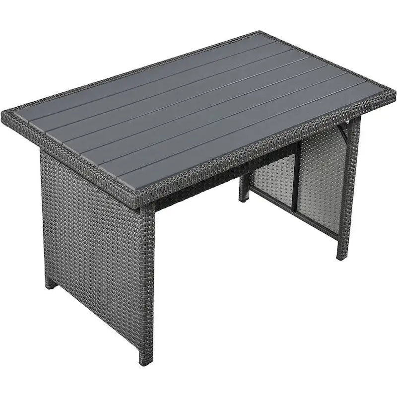 Modern Functional Entryway Console Table with Four-Door Storage and Open Shelf