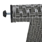 Modern Functional Entryway Console Table with Four-Door Storage and Open Shelf