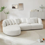 Boucle sofa,Modular Sectional Couch for Living Room Apartment Lounge,Free Combination