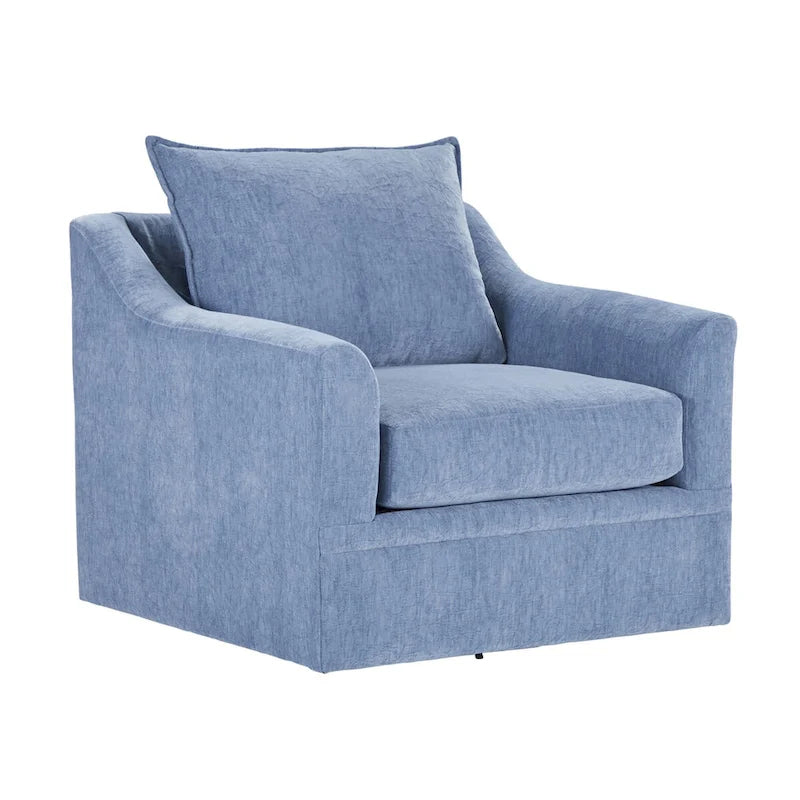 New Classic Furniture Anatasia Pillow Back Swivel Chair, Made in USA
