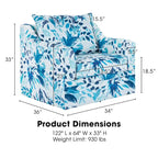New Classic Furniture Anatasia Pillow Back Swivel Chair, Made in USA