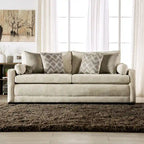Breward Transitional Beige Chenille Padded 2-Piece Sofa Set
