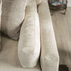 Breward Transitional Beige Chenille Padded 2-Piece Sofa Set