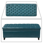 Classic Stylish Upholstered Storage Bench with Tufted Button Decoration Seat
