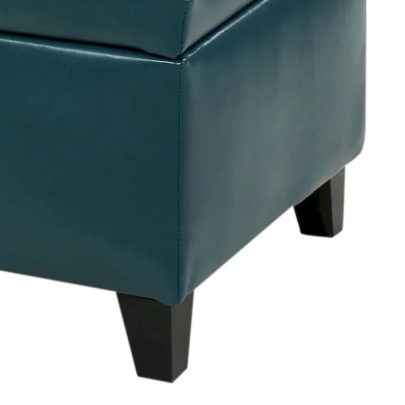 Classic Stylish Upholstered Storage Bench with Tufted Button Decoration Seat
