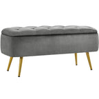Yaheetech Modern Upholstered Ottoman Footstool Bench with Storage - 42.714.619