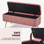 Yaheetech Modern Upholstered Ottoman Footstool Bench with Storage - 42.714.619