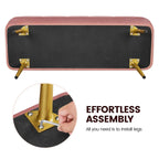 Yaheetech Modern Upholstered Ottoman Footstool Bench with Storage - 42.714.619