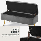 Yaheetech Modern Upholstered Ottoman Footstool Bench with Storage - 42.714.619